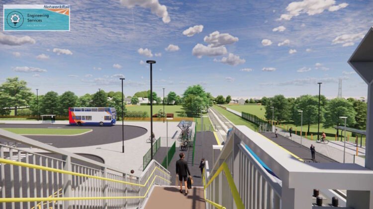 Proposed appearance of Haxby Station,. // Credit: Network Rail 