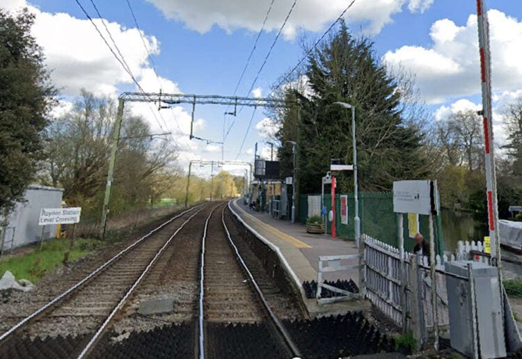 Roydon Station looking towards Harlow. // Credit: Google Maps