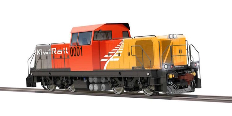 Stadler shunting locomotive for KiwiRail. // Credit: Stadler