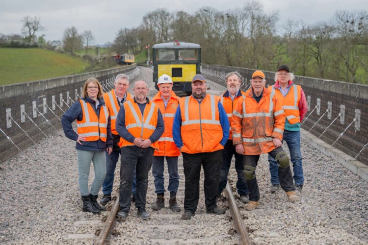 Stanway Viaduct was officially handed over from the Construction and Maintenance department to the Operations Department today. The works carried out on the structure were completed early and in team for steam trains to run to Broadway at Easter.