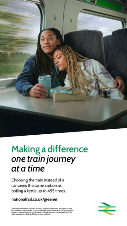 Making a difference one train journey at a time. // Credit: Network Rail