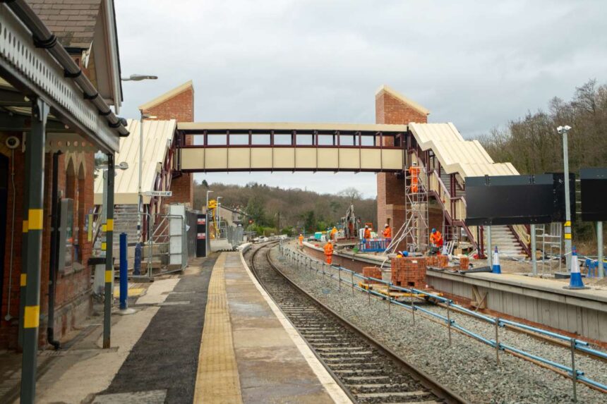 New Lift Towers and Footbridge at Dore & Totley