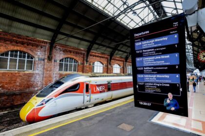 Dated: 12/03/2024 Showing the way... LNER have introduced British Sign Language graphics on their departure and arrival boards which mirror station announcments, with the initial rollout at Darlington and Durham stations.