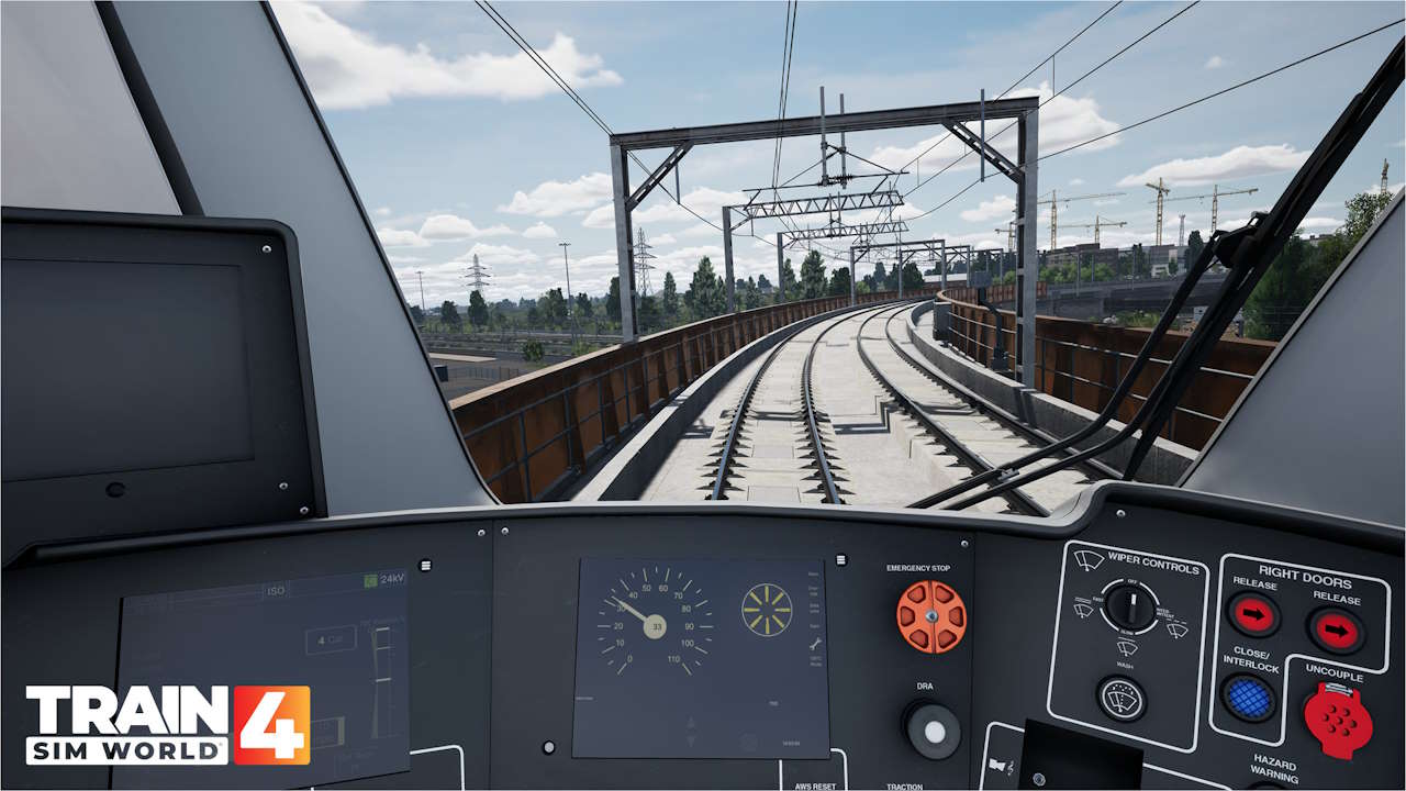 Cab view on the Suffragette Line route map. // Credit: Train Sim World