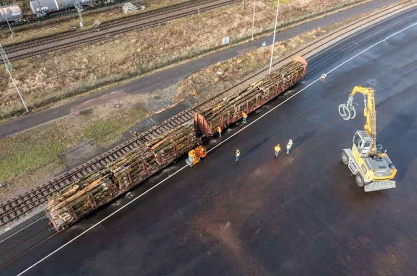 First deliveries of wood have now been made to the Leuna biorefinery by rail