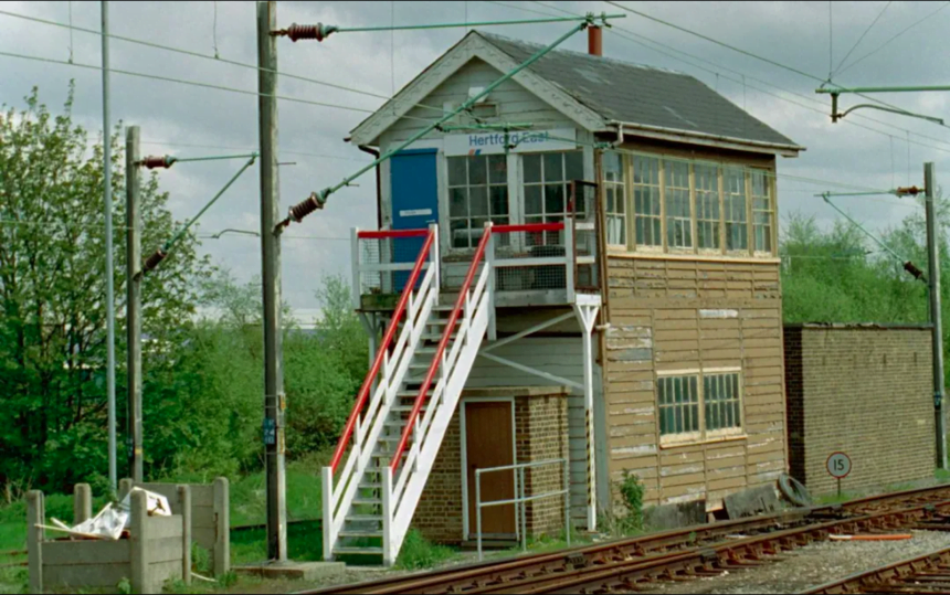 Hertford East signal box.