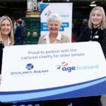 left to right: ScotRail Chief Operating Officer Joanne Maguire, Age Scotland CEO Katherine Crawford and Network Rail Environment Manager
