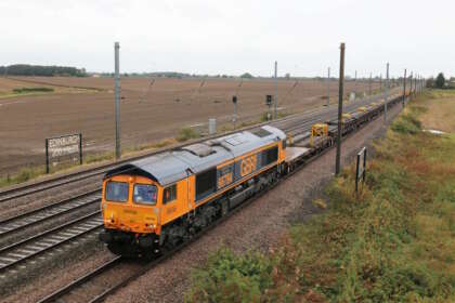 GBRf 66784 travelling from Horden to Doncaster