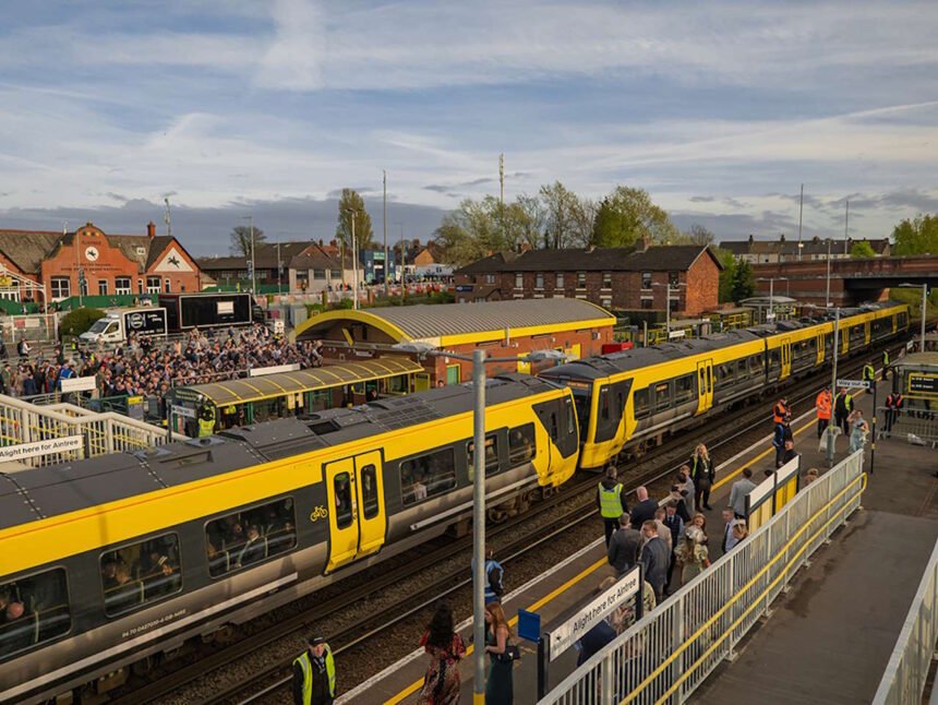 Homeward bound from the 2024 Grand National Festival. // Credit: Merseyrail