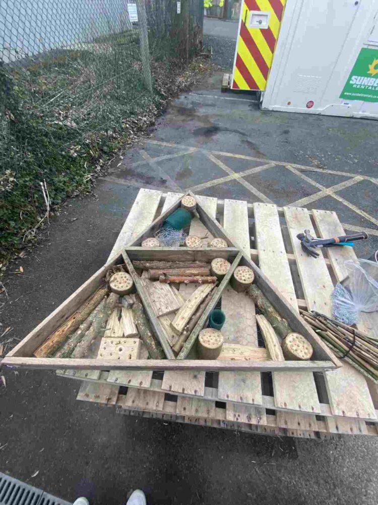 Materials used in making 'Bug Hotels' - Northern