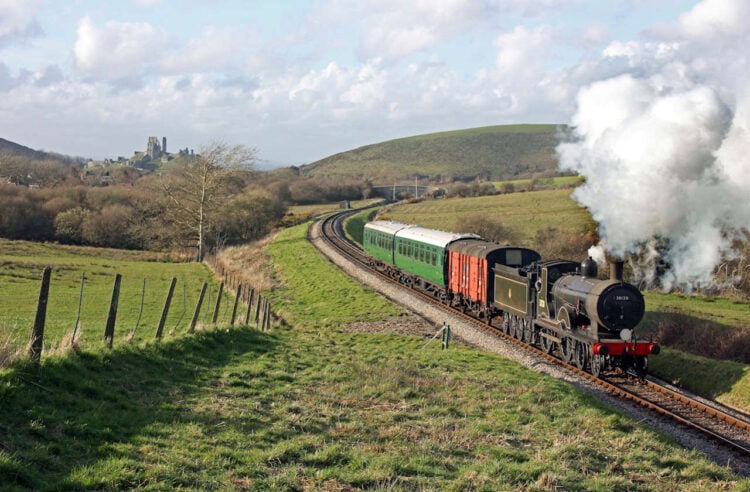 T9 30120at  Corfe Castle March 2014. // Credit: Andrew P.M. Wright