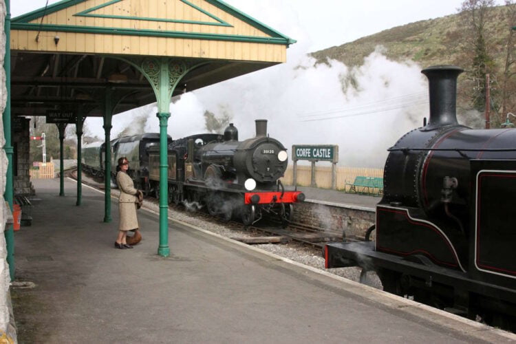 T9 30120 at  Corfe Castle March 2014. // Credit: Andrew P.M. Wright
