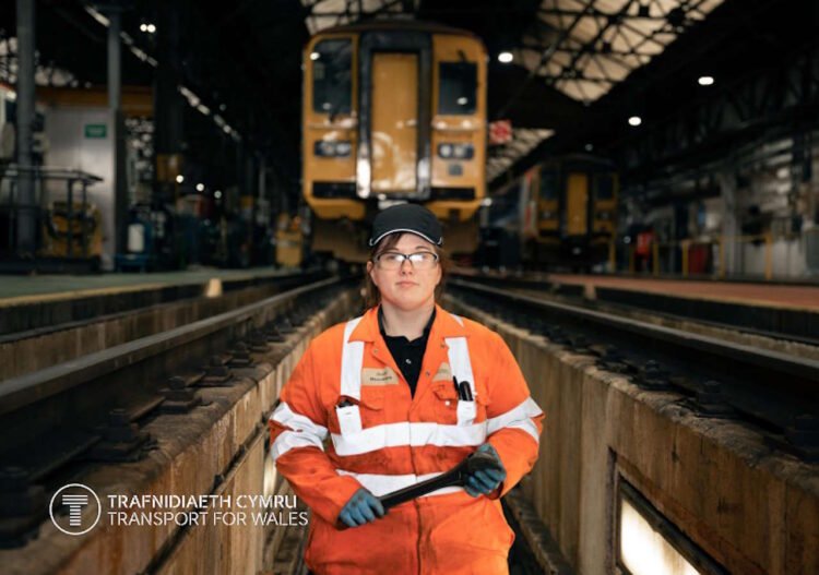 Women in maintenance roles. // Credit: Transport for Wales