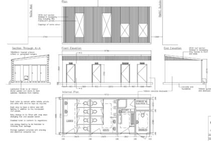 GCR (N) toilet block plans