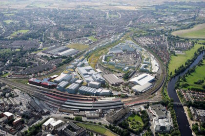 Aerial view of the York Central site. // Credit: Network Rail