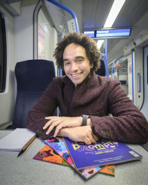 Children's Laureate, Joseph Coelho. // Credit: Govia Thameslink Railway / Peter Alvey