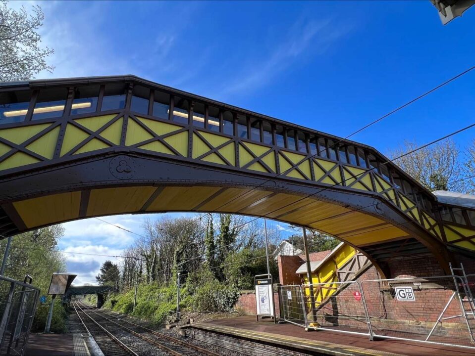 Cullercoats station footbridge