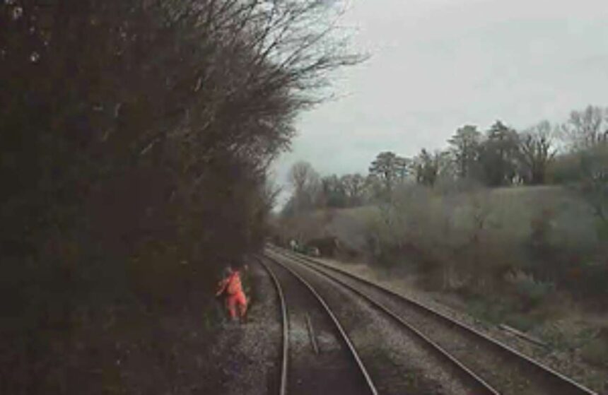 Forward-facing CCTV footage from incident train (courtesy of GWR).