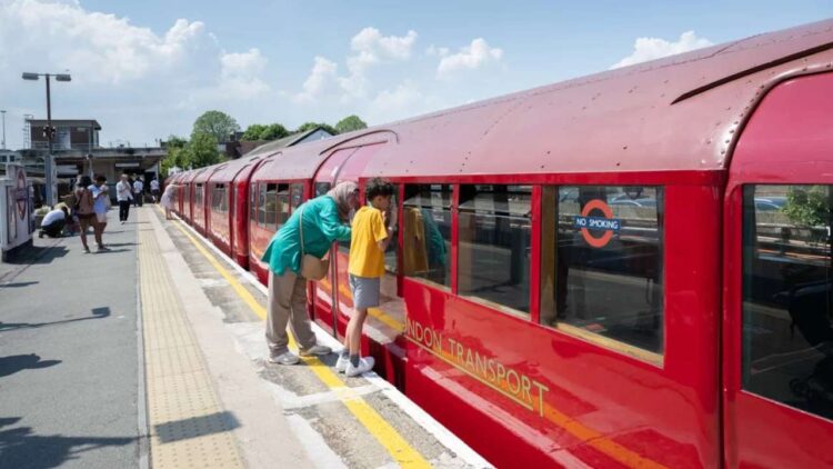 London Underground heritage rail event in 2023