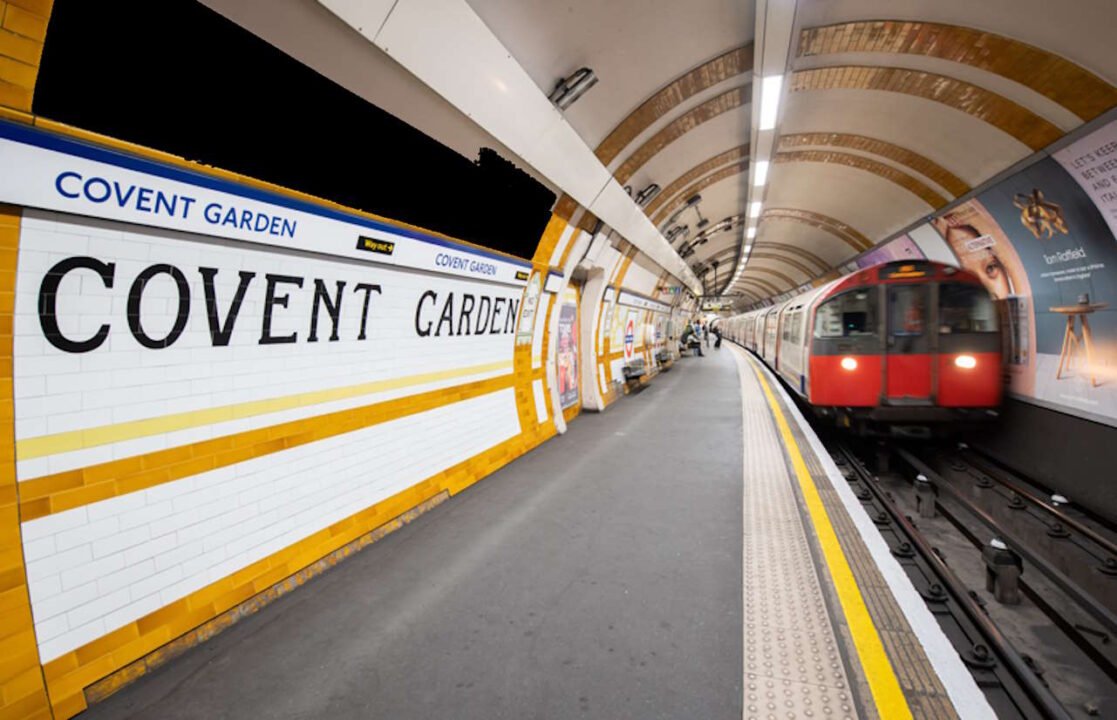Covent Garden Piccadilly Line Underground station. // Credit: Eleanor Bentall 