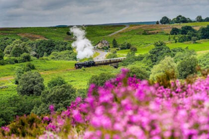 On the North Yorkshire Moors Railway through the stunning North York Moors National Park. // Credit: Charlotte Graham