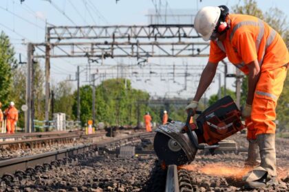 Work taking place on the West Coast main line.