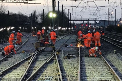 Network Rail carrying out engineering work. // Credit: Network Rail
